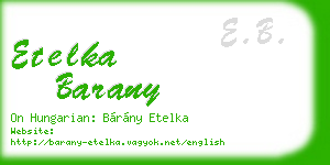 etelka barany business card
